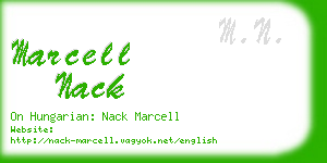marcell nack business card